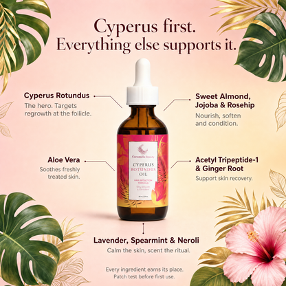 Caramela Beauty Cyperus Rotundus Oil for Silky, Smooth-Looking Skin